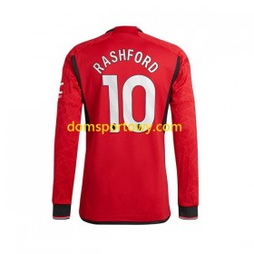 Koszulka Manchester United Marcus Rashford 10 Domowe Koszulki Piłkarskie 2023-2024 Długi Rękaw